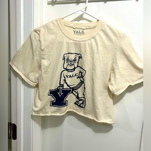 NWOT Yale Collegiate Crop Top - Size S